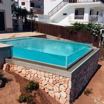 Прозрачный надувной бассейн